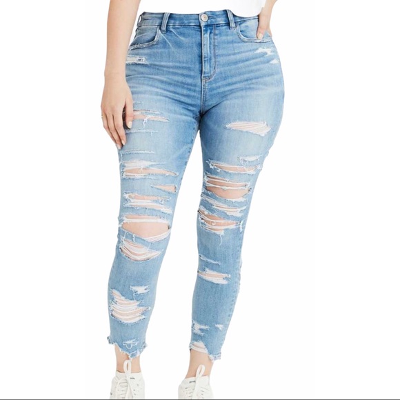 American Eagle Outfitters Denim - 💙 AMERICAN EAGLE CURVY HI- RISE JEGGINS CROP